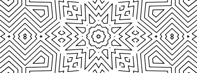 Black hand drawn lines on white background. Vector decorative christmas ornament for wrapping paper. Image for simple embroidery handmade. Boho nursery home decor .Canvas minimalist wall template #11