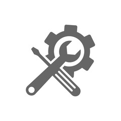 Technical icon vector, Engineering simple icon template, Creative Setting icon design, Illustration