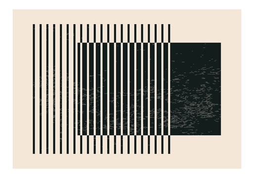 Fototapeta Trendy abstract creative minimalist artistic hand drawn composition
