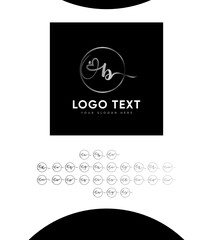 Incredibly versatile style type A To Z sets logo template, vector logo for business and company identity 