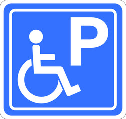 Sign,disabled parking,Draw from Vector Illustration