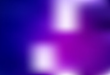 Dark Purple, Pink vector background with curved lines.