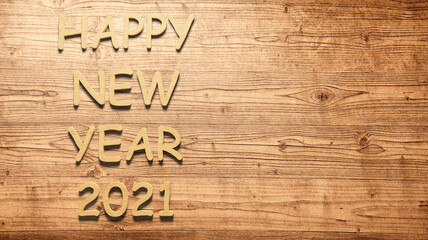 Happy New Year Background. Start in 2021. 3D illustration