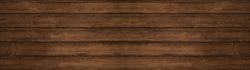 old brown rustic dark wooden texture - wood background panorama long banner	
