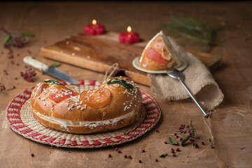 Closeup shot of a tasty dish in a lovely decoration setting