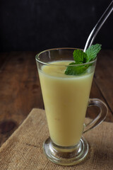 Jus tape or jus tapai or fermented cassava juice.