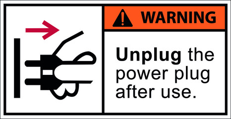 Warning disconnect mains plug from electrical outlet.