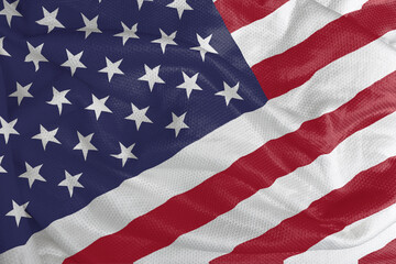 The United States flag – USA flag – American flag is a flag with thirteen horizontal stripes with 50 white stars in a blue field. The used colors in the flag are blue, red, white.