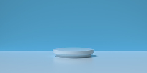 3d rendering of blue space geometry background