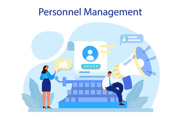 Personnel management concept. Business recruitment and empolyee