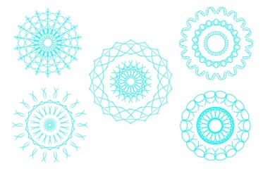 幻想的な模様　結晶　アブストラクト　素材　～色違いもあります～