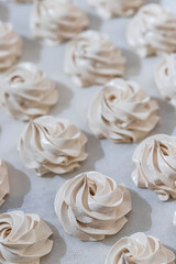 Homemade tender Apple marshmallows. Homemade sweets. Natural marshmallows.