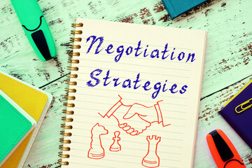 Negotiation Strategies phrase on the sheet.