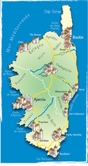 20 Carte des départements de la Corse