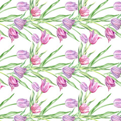 watercolor flowers pattern