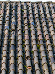 Schäden an historischem Ziegel Dach