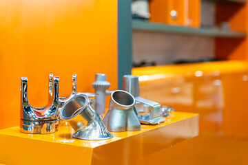 Many casting part or product steel metal and aluminum alloy of manufacturing process for industrial...