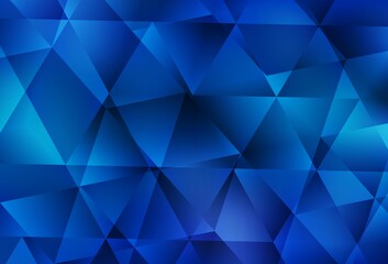 Light BLUE vector polygon abstract layout.