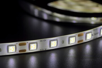 LED strip light macro shot