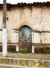 old wooden door