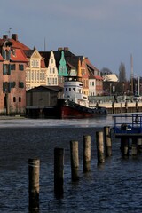 port of Glückstadt in winter