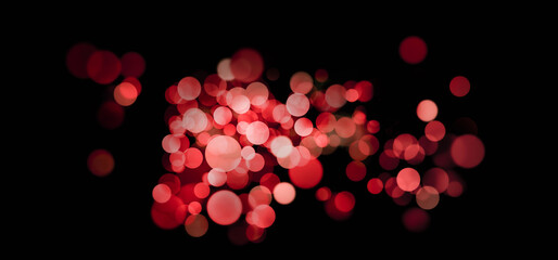 red bokeh theme