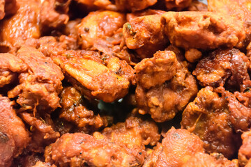 Closeup of crispy Fried Chicken