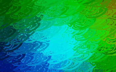 Light Blue, Green vector pattern with random polygonals.