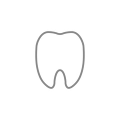 Tooth icon. Symbol of dentist and mouth health. Teeth hygiene vector.