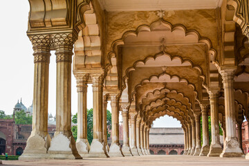 Agra Red Fort, a Unesco World Heritage site, and one of the busiest tourist hotspot nearby Taj...
