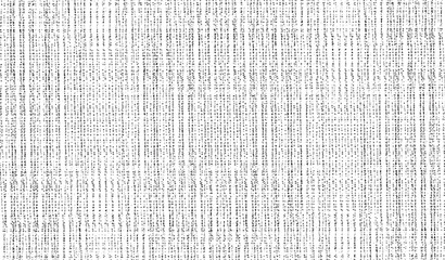 Fototapeta premium Vector fabric texture. Distressed texture of weaving fabric. Grunge background. Abstract halftone vector illustration. Overlay to create interesting effect and depth. Black isolated on white. EPS10.