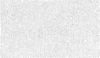 Vector fabric texture. Distressed texture of weaving fabric. Grunge background. Abstract halftone vector illustration. Overlay to create interesting effect and depth. Black isolated on white. EPS10.