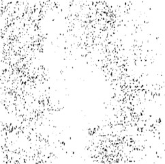 Abstract vector noise. Small particles of debris and dust. Distressed uneven background. Grunge texture overlay with fine grains isolated on white background. Vector illustration. EPS10.