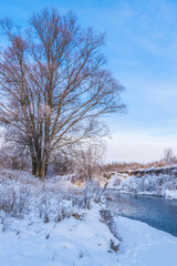 And you're on a snowy beach at sunset.