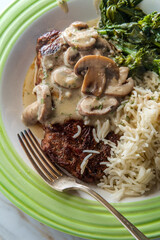 Grilled Steak Marsala Rice