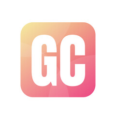 GC Letter Logo Design With Simple style