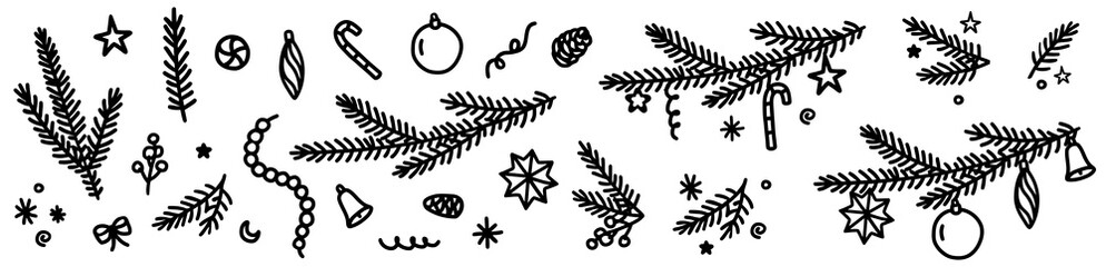 Christmas decoration. Christmas background. Christmas illustration