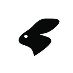 bunny head logo design