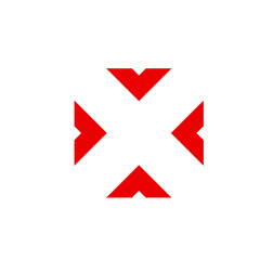 X logo design