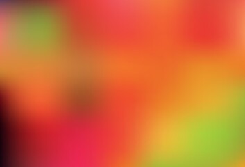 Light Red, Yellow vector abstract blurred background.