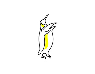 Penguin icon from wild animals collection. Simple line Penguin icon for templates  web design and infographics