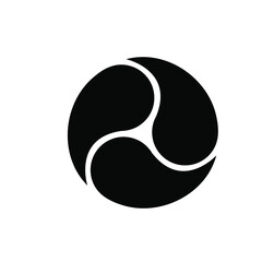 water rotation logo design