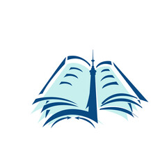 town book logo design