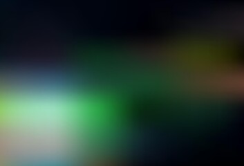 Dark Green vector blurred shine abstract texture.