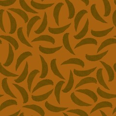 
colored pattern of mint leaves.