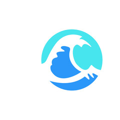 waves 3d logo design