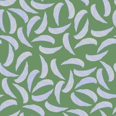 
colored pattern of mint leaves.