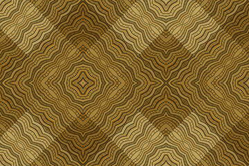 African fabric – Curved lines – Brown color