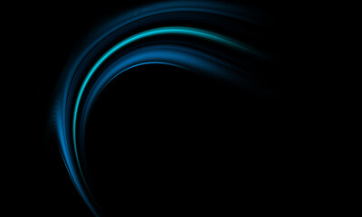 Fototapeta premium Blue flow background. Wave water Liquid shape color backdrop. Trendy Art design 