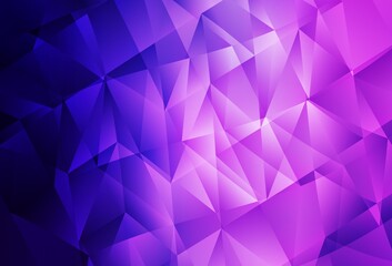 Obraz premium Light Purple, Pink vector pattern with polygonal style.